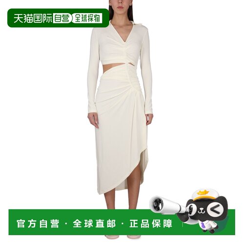 香港直邮OFF-WHITE 女士连衣裙 OWDB455 SS2023 白色包臀裙性感