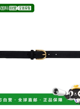 1h可退 香港直邮潮奢 andersons 女士 黑色 Skinny Nubuck 腰带 A