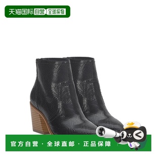 Brand Sonah 女士时装 1h可退 真皮踝靴 Lucky 靴 粗 美国直邮