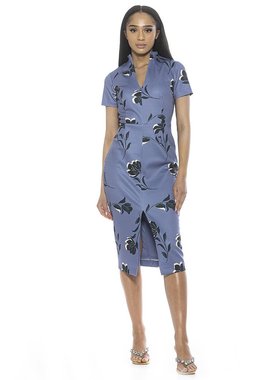 alexia admor【美国奥莱】直发 Acadia 连衣裙 - 蓝色花朵