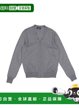 1h可退 香港直邮Dsquared2 二次方 男童 针织开衫童装 grey灰色