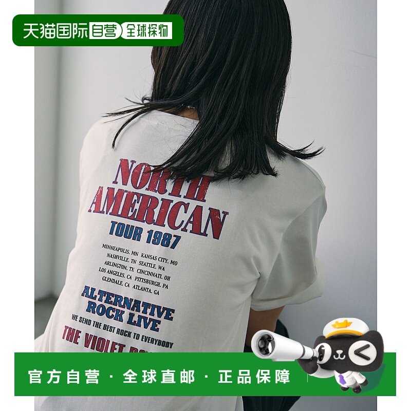 1h可退 日本直邮COEN WELLTECT 女士摇滚巡演T恤 76256440491女装