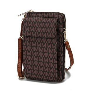 mia k collection【美国奥莱】直发 Mala 手机钱包斜挎包 - 棕色