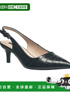 自营French Connection Quinn 女士露跟高跟凉鞋 - 黑色 美国奥莱