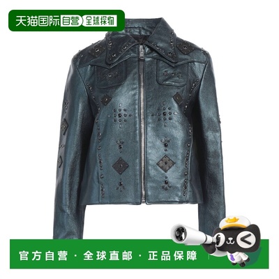 1h可退 香港直邮潮奢 Coach 蔻驰 女士 夹克 blue蓝色 舒适时尚