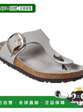 自营Birkenstock Gizeh Big Buckle Leather Sandal - beige 美国