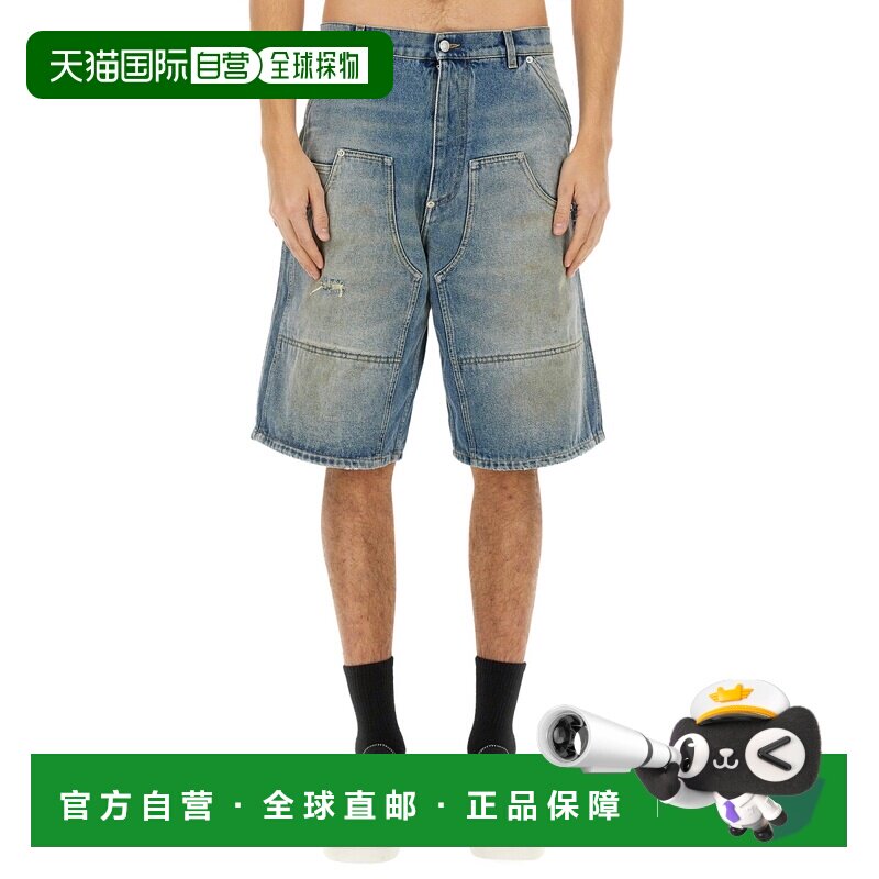 香港直邮Moschino 莫斯奇诺 男士 牛仔短裤 032902230281休闲裤图片