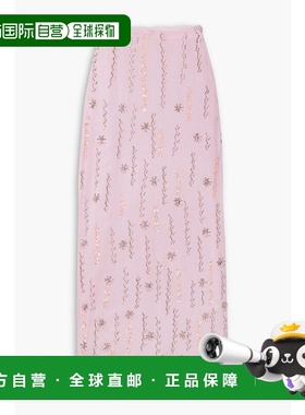 1h可退 香港直邮潮奢 LOVESHACKFANCY 女士 Goodall 精饰雪纺长款