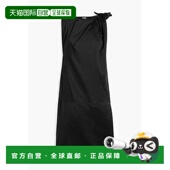 香港直邮潮奢 toteme 女士 1h可退 扭曲棉麻混纺连衣裙 242WRD174