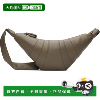 1h可退 香港直邮Lemaire 男士 卡其色中号 Croissant 单肩包 BG00