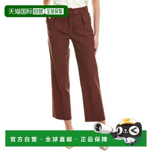 自营Nanette Nanette Lepore系带长裤-棕色 美国奥莱直发阔腿裤