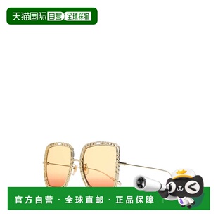 香港直邮GUCCI 女士眼镜 681152I33308070 AW2024 黄色 Rectangul