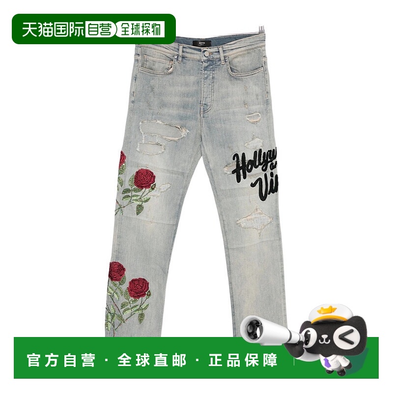 香港直邮Amiri 腰带环牛仔裤 AMDNSM1021