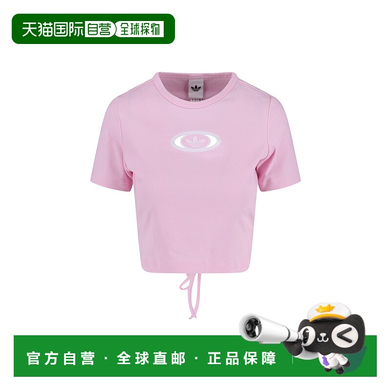 香港直邮adidas 阿迪达斯 女士 and Polos T恤粉色T恤 KE3737CLPI
