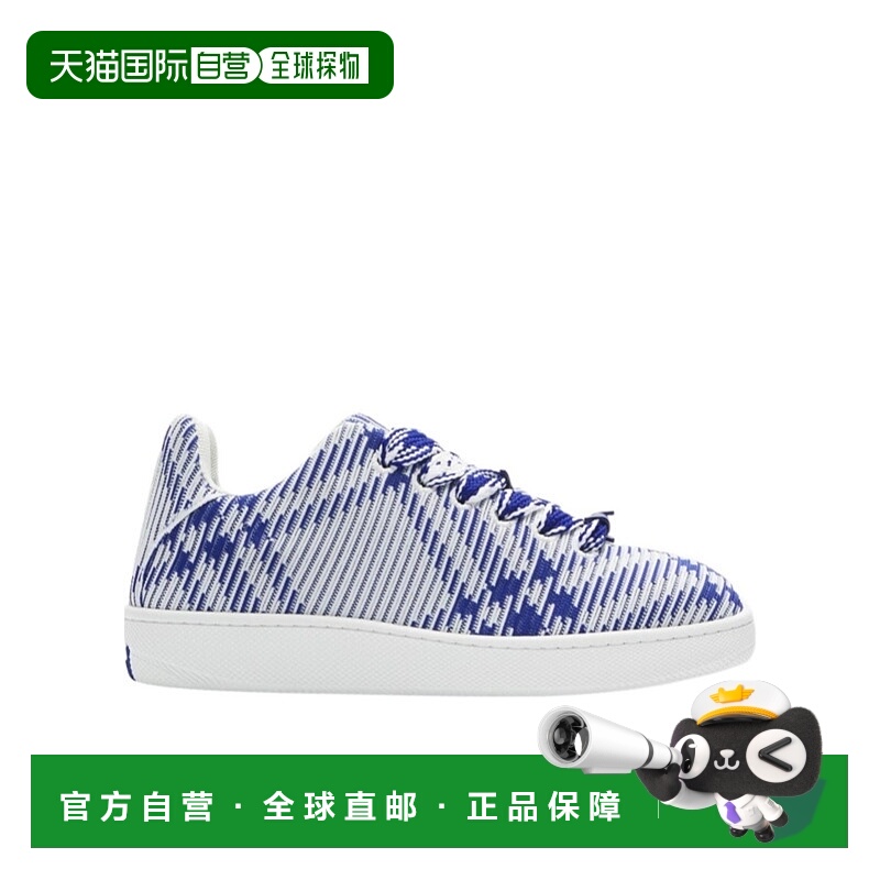 香港直邮BURBERRY 男士运动鞋 80815841 SS2025 白色 Box圆头低帮