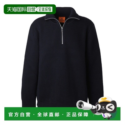 日本直邮Andersen-Andersen 半拉链针织衫 男士 藏青色