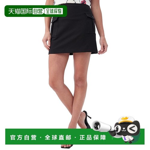 自营 Trina Turk Elva裙子-黑色 美国奥莱直发半身裙包臀裙a字裙