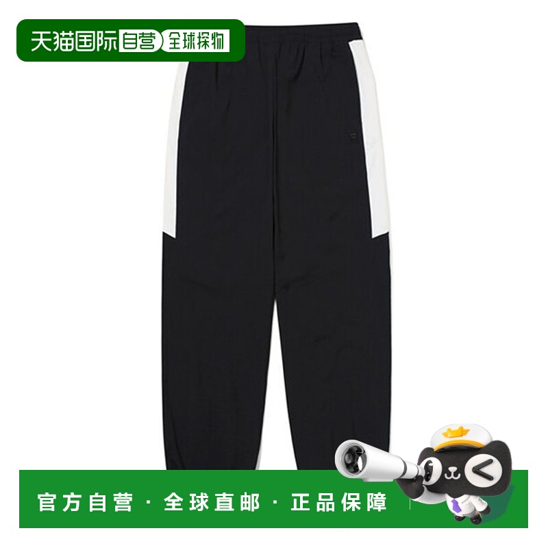 韩国直邮FILA 块状尖头梭织慢跑裤 FS2WPG3103X BLK Pants_P40639