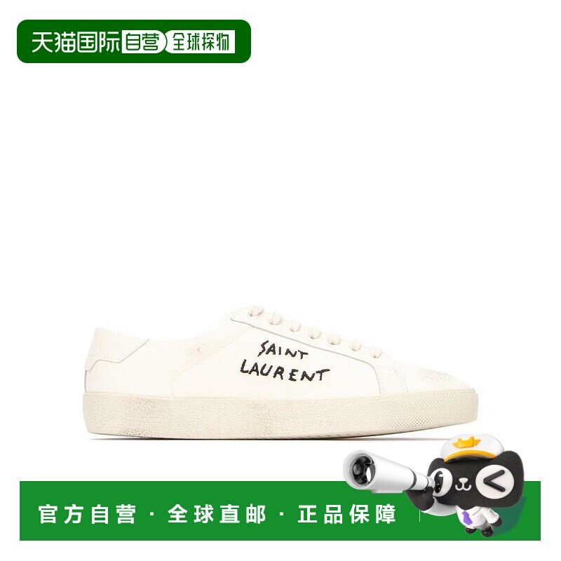 香港直邮Saint Laurent 白色做旧运动鞋 529016GUP10低帮