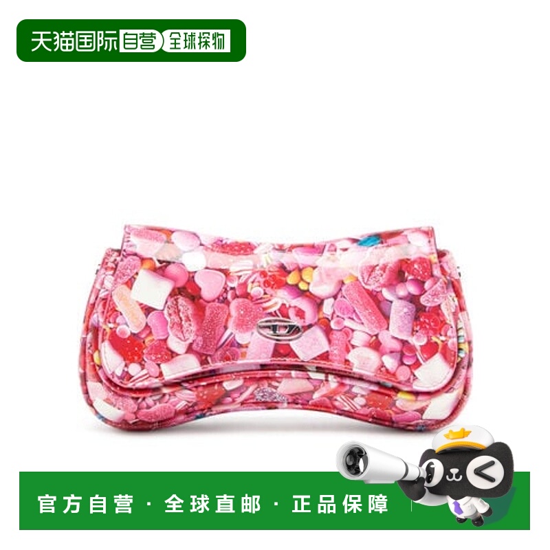 1h可退 香港直邮DIESEL 女士斜挎包 X10202P6019HA767 SS2025 粉