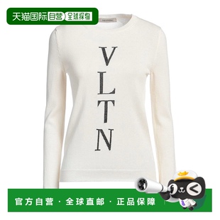 香港直邮潮奢 毛衣 Valentino 女士 beige米色 华伦天奴 1h可退