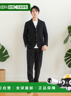 1h可退 香港直邮mont-bell 男士西服 2104881NV CO 黑色 Wool Tra
