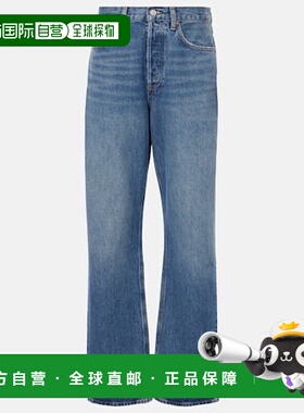 香港直邮AGOLDE 女士 Kelly 高腰阔腿牛仔裤 blue蓝色 舒适时尚