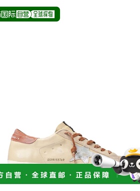 1h可退 香港直邮GOLDEN GOOSE 男士 Star 贴花系带运动鞋 GMF0010