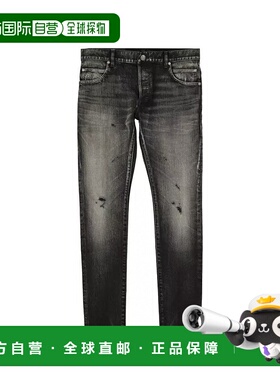 香港直邮BALMAIN 男士牛仔裤 UH15230Z0090PABLACK SS2024直筒裤