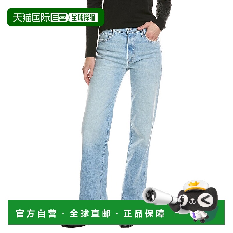 自营MOTHER The Kick It Go Long Straight Leg Jean - blue 美国