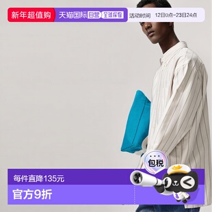 日本直邮Uniqlo Oxford 条纹宽松长袖衬衫 480802优衣库