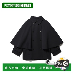 半双排扣短款 女装 风衣 宽版 611 1h可退 斗篷设计 日本直邮COLUMN