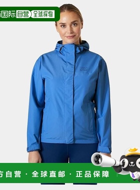 自营欧洲直邮Helly Hansen 女士蓝色聚酰胺七号J雨衣夹克