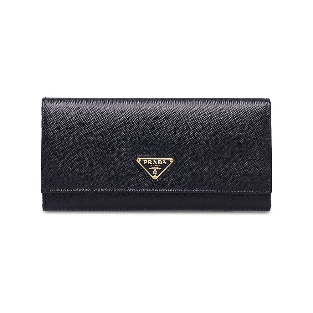 PRADA 女士钱包 1MH132QHHF0002-0 SS2023 黑色 PORTAFOGLIO