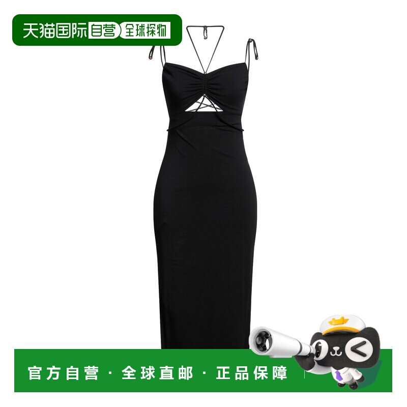 香港直邮Pinko 品高 女士 紧身连衣裙 black黑色 舒适时尚吊带图片