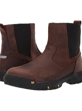 潮奢 caterpillar 男士 Wheelbase 钢色鞋头靴子