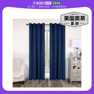 Blackout Drapes Thermal Bedroom  Curtains Grommet Curtain Pa
