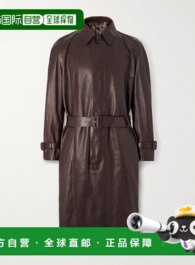 1h可退 香港直邮潮奢 Brioni 布里奥尼 男士 束带皮革风衣 POFF0L
