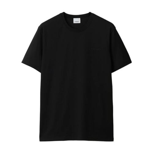 BURBERRY 男士T恤 80839411 SS2024 黑色 圆领短袖T恤