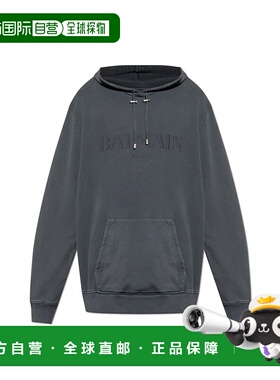 香港直邮BALMAIN 男士卫衣 FH1JT047BC72YGD AW2025 黑色 Sweatsh