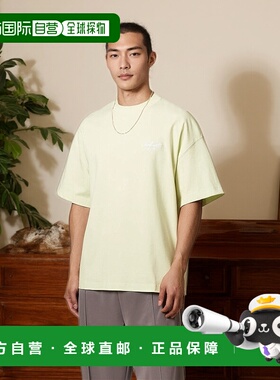 自营欧洲直邮Carhartt Wip 男士淡黄色棉短袖T恤针织