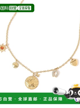 1h可退 日本直邮GLOBAL WORK 女士 不易变色不锈钢多吊坠项链 611