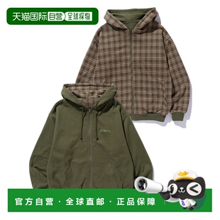 1h可退 日本直邮XLARGE 男女同款 双面穿连帽卫衣 101261012011