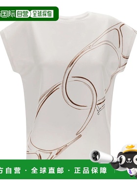 香港直邮HERNO 女士T恤 JG000279D520091021 SS2025 白色