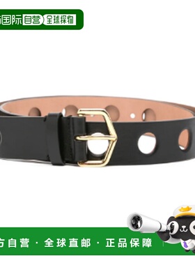 1h可退 香港直邮alaia 女士 搭扣腰带 AA1C210PCA289 black黑色