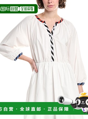 自营 endless rose无尽玫瑰府绸衬衫连衣裙-白色 美国奥莱直发