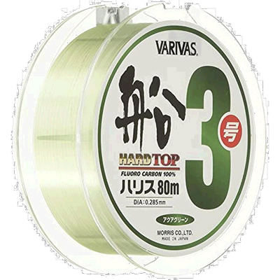 【日本直邮】Varivas瓦里瓦斯HARD TOP船加强尼龙鱼线80m 3号绿色