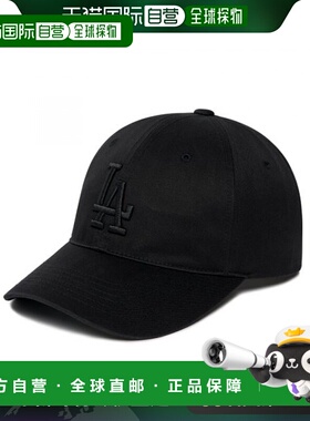 韩国直邮Mlb男士女士棒球帽黑色徽标logo印花休闲时尚3ACP5501N