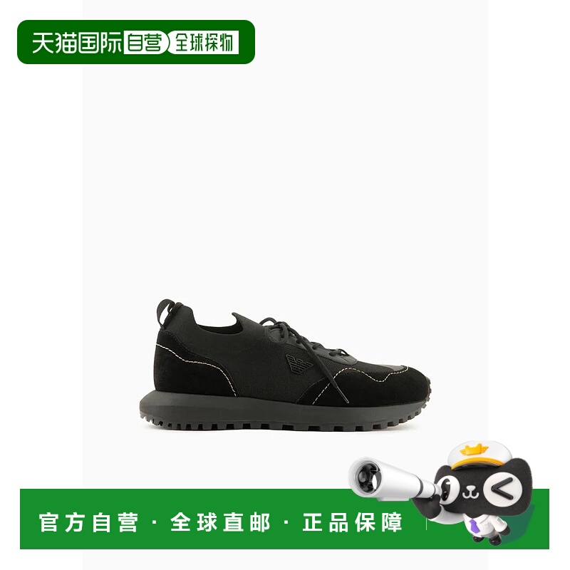 1h可退 香港直邮EMPORIO ARMANI 男士运动鞋 X4X659XR105NEROQ781