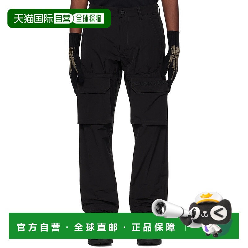 1h可退 香港直邮潮奢 44 Label Group 男士 黑色 44 Decal 工装裤